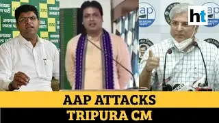 Watch: AAP dares Dushyant Chautala to demand Biplab Deb's resignation