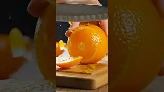 Glass Orange Slicing ASMR | Vivid Crystal Glow | No Talking