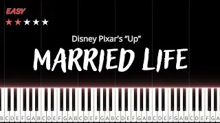 Married Life - Disney Pixar's &ldquo;Up&rdquo; | Easy Piano Tutorial