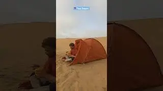 Solo Camping in Thar Desert #rajasthan #thardesert #shorts