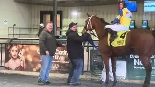 PA Bred Quasi Warrior & jockey Angel Rodriguez won Tuesday&rsquo;s competitive 9th race 