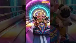 🚀 Baby Ganesha with Cute Pugs Racing in Go Kart | Ganesh Chaturthi Special 2025 🐘🐾✨
