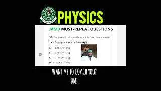 HOW TO SOLVE JAMB 2026 PHYSICS QUESTIONS ON GRAVITY #jamb2026