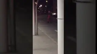 Killerclown am Bahnhof Bludenz