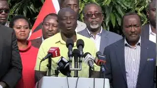 LIVE! The United Opposition Media Briefing from The SKM Command Centre, Nairobi.