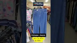 Palazzo Jeans 👖  Denim Meets Comfort!👖