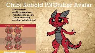Kobold Mouse Tracking PNGtuber avatar Showcase