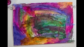 Abstract Art by a Little Girl: Color Portal