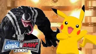 Venom Vs Pikachu (With Commentary) Smackdown Vs Raw 2006.