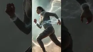 Higgs-Field Motion Trails | Cinematic AI Runner | Dynamic Energy VFX Study