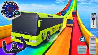 Impossible Bus Stunt Driving 2026 | Mega Ramp Racing Driving Simulator | Android GamePlay