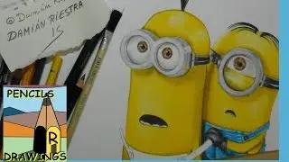 Drawing Minions: Stuart, Kevin & Bob - Speed Painting