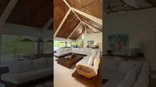 This 5BR house features a spacious, family-friendly layout with lush outdoor views🌴#tropicalhouse