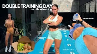 Marathon training | What I ate today and double training day. Canggu, Bali.