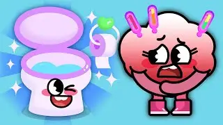 Potty Time Song - Family Helps Fluffy Go 🚽 | Cloudy Kids Songs