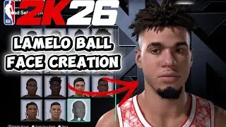 Lamelo Ball Face Creation NBA 2k26 Tutorial!