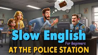 A Lost Wallet at the Police Station | Easy English Listening Practice Story (A2 Level)