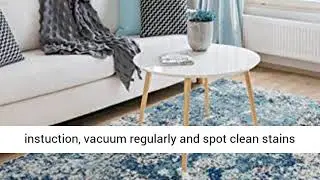 amazon must haves 2021 Modern Area Rug Persian Rugs 6490 Blue 8 x 11 Abstract