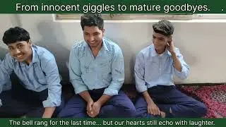 From innocent gigglers to match a goodbye, the last day of class 10th batch 2025 in school.