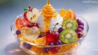 Making a Glass Fruit Salad 🍊✨ | Ultra Satisfying ASMR