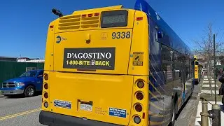 MTA: 2024 NFI XD40 #9338 Q109 full bus onboard to Beach 67th Street (A) station from JFK Airport