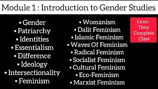 Module 1: Introduction to Gender Studies | Explanation in Malayalam #6thsemester #keralauniversity 💯