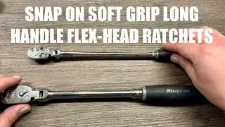 Snap on Soft Grip Long Handle Flex-Head Ratchets 3/8&rdquo; and 1/4&rdquo;