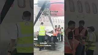 Technical Issue flight -91770 kolkata.#viral #reels