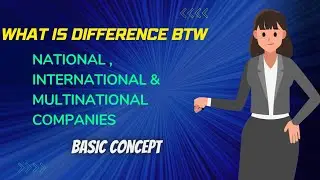 What is Difference Between National, International & Multinational Companies @a.slearnverse