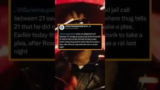 21 savage and Young Thug jail call gets leaked #ysl #yslrico #thuggerthugger #atlanta