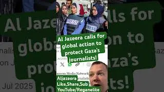 Al Jazeera calls for global action to protect Gaza&rsquo;s journalists! #news #worldnews #gaza #aljazeera