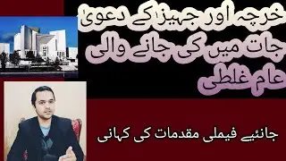 common mistakes during maintenance and dowry articles cases|Family cases| Ch Muhammad Ali Adv
