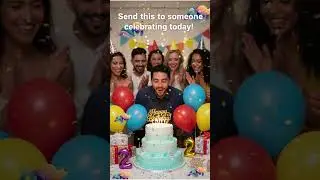Send this to someone celebrating today! 🎂 Happy Birthday (Short) | Joyeux Anniversaire ! #shorts