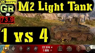 74_World of Tanks M2 Light Tank WoT Replay - 7 Kills 0.9K DMG(Patch 1.4.0)