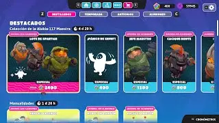 Nueva Tienda de Fall Guys (Paquete de SPARTAN, Jefe Maestro, Cacique Brute, Grunt)