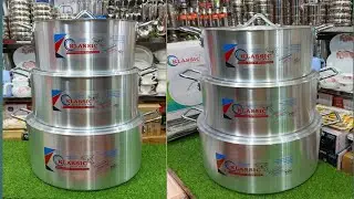 Fish Pot Set Metal Finish|3 Piece Patilla Set Cookware|Premium Quality Rana Arslan Crockery