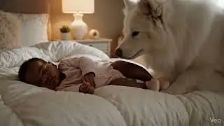 Dog Prevents Baby From Falling Off Bed 🥺❤️ #sweet