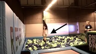 I GOT STUCK IN THE FOAMPIT - 360 TRAMPOLINE CENTER