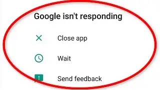 How To Fix Google Isn't Responding Error In Android Mobile