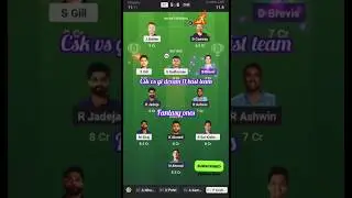 GT vs CSK Dream Team Prediction|GT vs CHE Fantasy11 Prediction GT vs CSK Team #ipl2025 #shorts