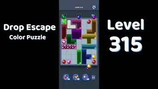 Drop Escape Level 315 Walkthrough 🟡🧩 | Color Puzzle Game Guide | Go Answer