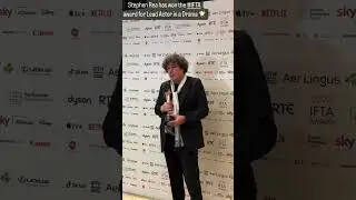 ￼(no audio) Stephen Rea ❤️ red carpet 2023 IFTAs - he won Best Actor Drama for &lsquo;The English&rsquo; 🏆
