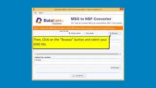 How to Convert MSG to Lotus Notes NSF with Some Easy Steps?
