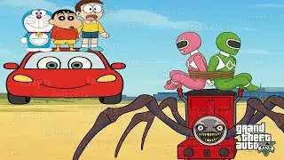 Shinchan in Hindi | Doraemon in Hindi | Cartoon new episode Hindi in GTA 5 | शिनचैन - Part 102
