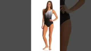 Reebok Women's Electric Express High Neck One Piece Swimsuit | SwimOutlet.com