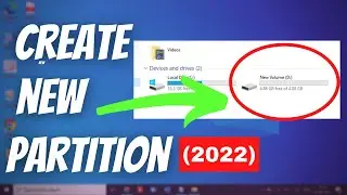 How to Create Partition on Windows 10/Windows 11 | Create New Drive (2022)