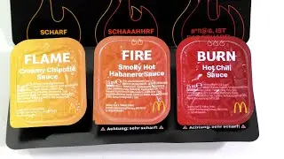 [Германия] Экстремально острые соусы McDonald's: Пламя, Огонь, Жжение