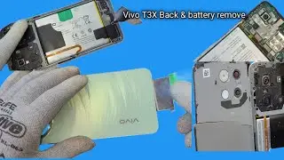 Как снять и заменить аккумулятор и заднюю панель на Vivo T3X || Снятие и замена аккумулятора на в...