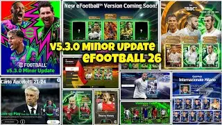 v5.3.0 Minor Update Is Here | eFootball 2026 Thursday All Free Rewards Informations | Free Coins 🔥😍