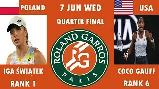 IGA ŚWIĄTEK VS COCO GAUFF MATCH PREDICTION 7-JUNE-2023 .#rolandgarros